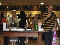 Participants also enjoyed sake tasting.