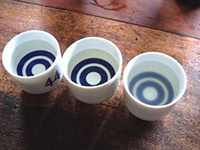 Guinomi (small sake cup) for tasting